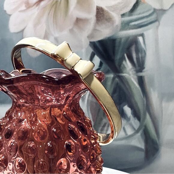 Kate Spade - "Take A Bow" Cream Enameled Bangle Bracelet - Picture 5 of 12